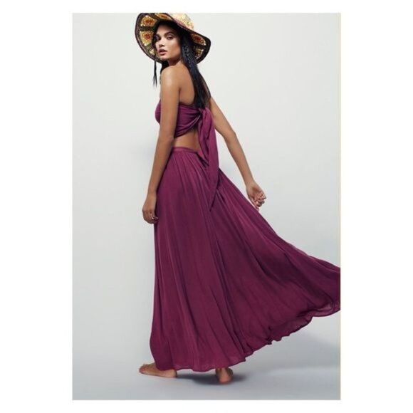 Free People Like This Like That Convertible Endless Summer Gauzy Maxi Dress - Picture 2 of 11